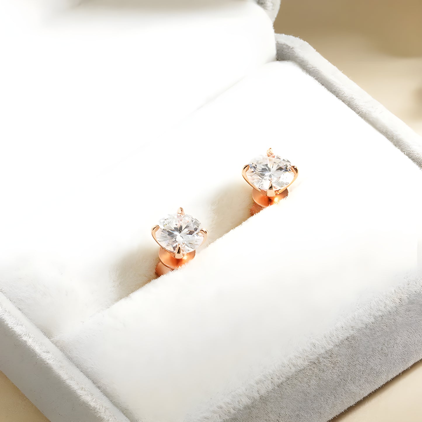 Midnight Sun - Mossanite Ear Studs