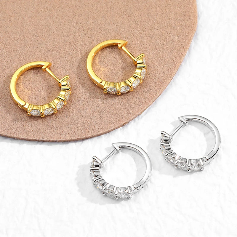Midnight Sun - Mossanite Earrings