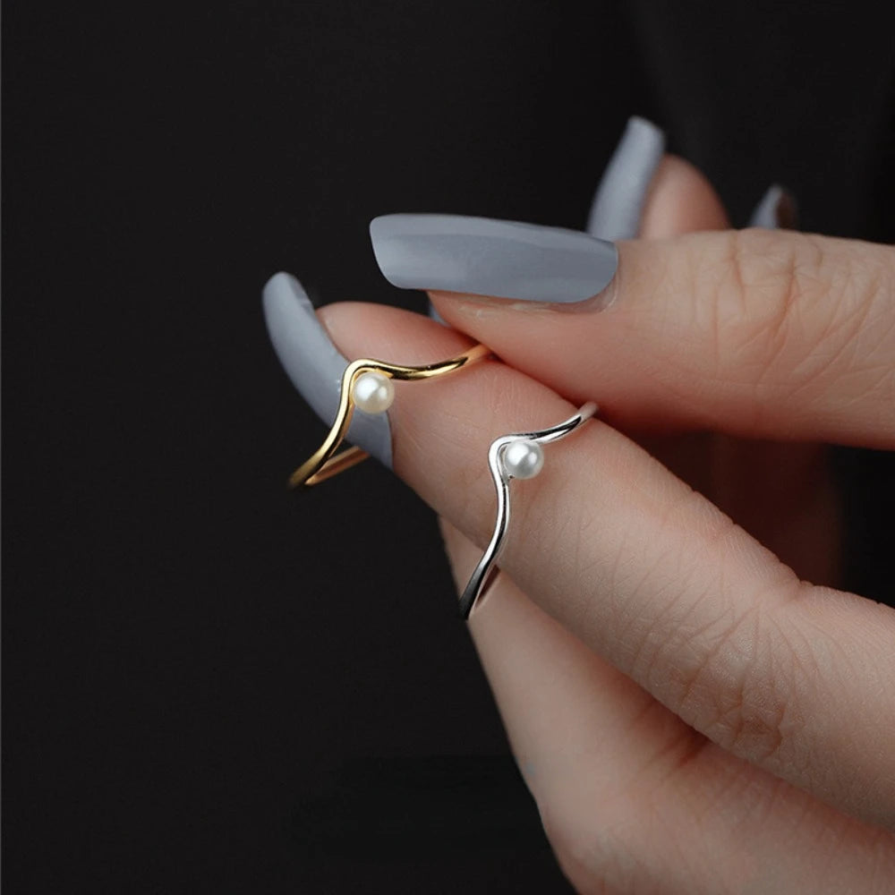 Coastline - Simple Pearl Ring