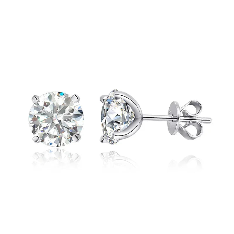 Midnight Sun - Mossanite Ear Studs