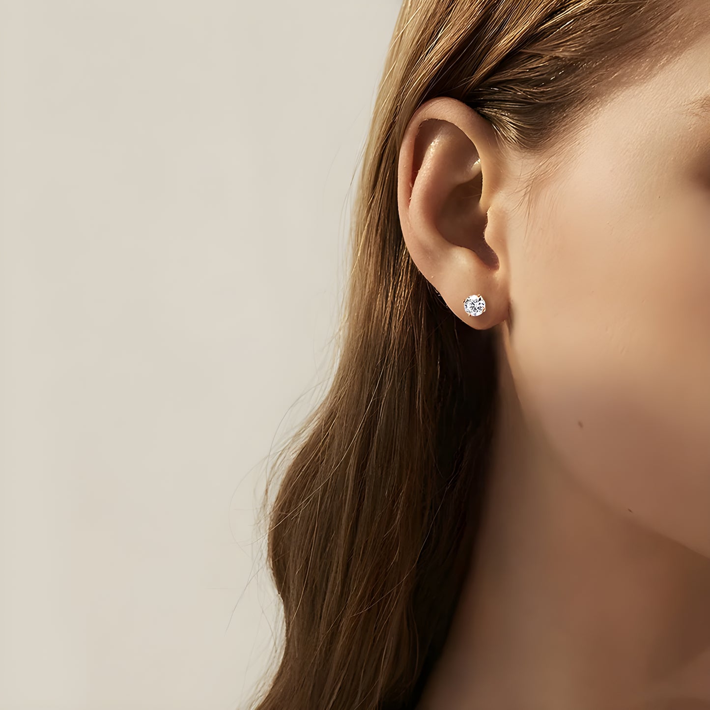 Midnight Sun - Mossanite Ear Studs