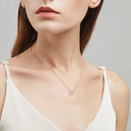 Midnight Sun - Mossanite Brilliant Pendant