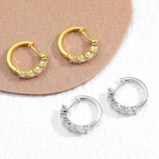 Midnight Sun - Mossanite Earrings