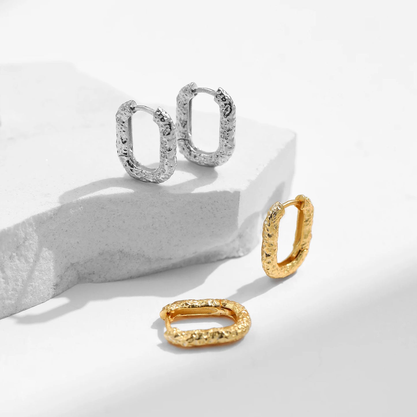 Coastline - Textured Earrings